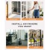 Vewaci Large Lock Box for Keys with Code, 4 Digits Combination Portable Key Lock Box with Resettable Spare Key, Weatherproof Key Safe Storage Lockbox for Home, Office Door Handle, No Drilling Needed