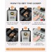 Vewaci Large Lock Box for Keys with Code, 4 Digits Combination Portable Key Lock Box with Resettable Spare Key, Weatherproof Key Safe Storage Lockbox for Home, Office Door Handle, No Drilling Needed