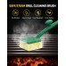 Vewaci Steam Grill Brush Bristle Free for Outdoor Grill, BBQ Grill Cleaning Brush with Scraper & Cleaning Pad, 15.7" Extra Long Safe Grill Cleaner, Barbecue Brush for Cast Iron/Stainless-Steel Grates