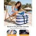 Vewaci Beach Bag with Detachable Cooler, 54L Large Beach Bags Waterproof Sandproof for Women Men, Beach Tote Pool Bag with Zipper for Family, Travel Vacation Essentials(Blue)
