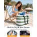 Vewaci 54L Large Beach Bag with Cooler, Beach Bags Waterproof Sandproof for Women Men, Beach Tote Pool Bag with Zipper for Family, Travel Vacation Essentials (Green)
