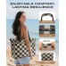 Vewaci 35L Large Beach Bag, Waterproof Sandproof Beach Bags for Women, Beach Tote Pool Bag with Zipper Wet Compartment for Beach, Gym, Daily Commuting, Travel Vacation Essentials (Checkered)