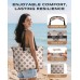 Vewaci 35L Large Beach Bag, Waterproof Sandproof Beach Bags for Women, Beach Tote Pool Bag with Zipper Wet Compartment for Beach, Gym, Travel Vacation Essentials (Four-Leaf Clover)