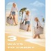 Vewaci 35L Large Beach Bag, Waterproof Sandproof Beach Bags for Women, Beach Tote Pool Bag with Zipper Wet Compartment for Beach, Gym, Travel Vacation Essentials (Four-Leaf Clover)