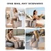 Vewaci 35L Large Beach Bag, Waterproof Sandproof Beach Bags for Women, Beach Tote Pool Bag with Zipper Wet Compartment for Beach, Gym, Travel Vacation Essentials (Four-Leaf Clover)