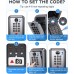 Vewaci Wall-Mounted Key Lock Box, 12 Digit Combination Lock Box for Keys with Resttable Code, Large Capacity & Weatherproof Outdoor Lockbox, Spare Key Safe Storage Lock Box for Home, Office, Garage