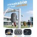 Vewaci Portable Travel Safe Lock Box Waterproof & Durable, 4-Digit Combination Anti-Theft Personal Beach Safe with Removable Steel Cable, Small Security Case Lock Box for Beach/Travel/Hotel/Dorm