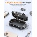 Vewaci Portable Travel Safe Lock Box Waterproof & Durable, 4-Digit Combination Anti-Theft Personal Beach Safe with Removable Steel Cable, Small Security Case Lock Box for Beach/Travel/Hotel/Dorm